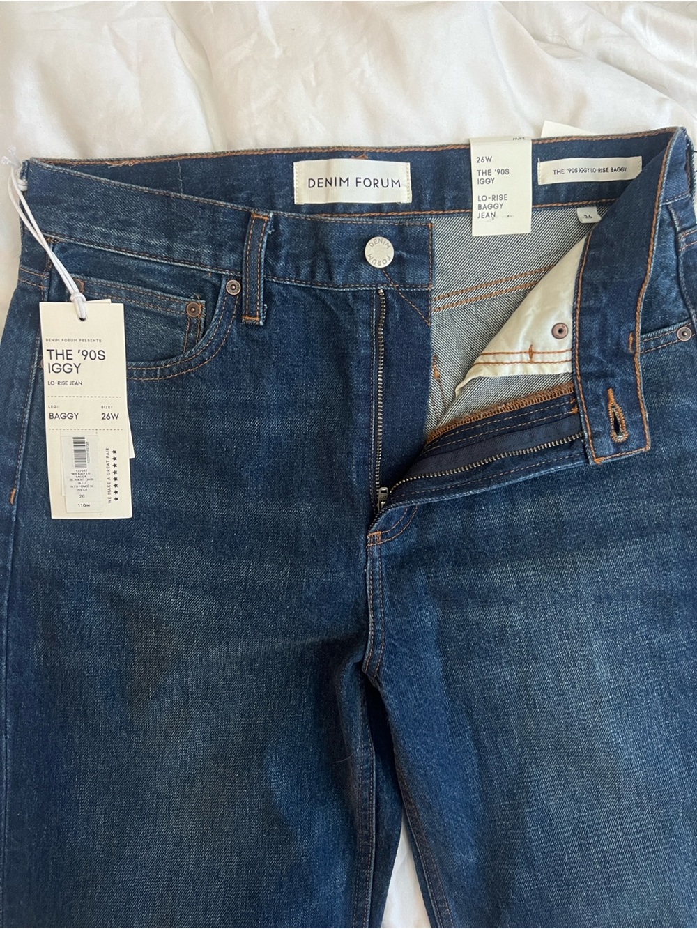 Denim Forum Women's 'The '90s Iggy' Relaxed Baggy Jeans - Be About Dark Bleu